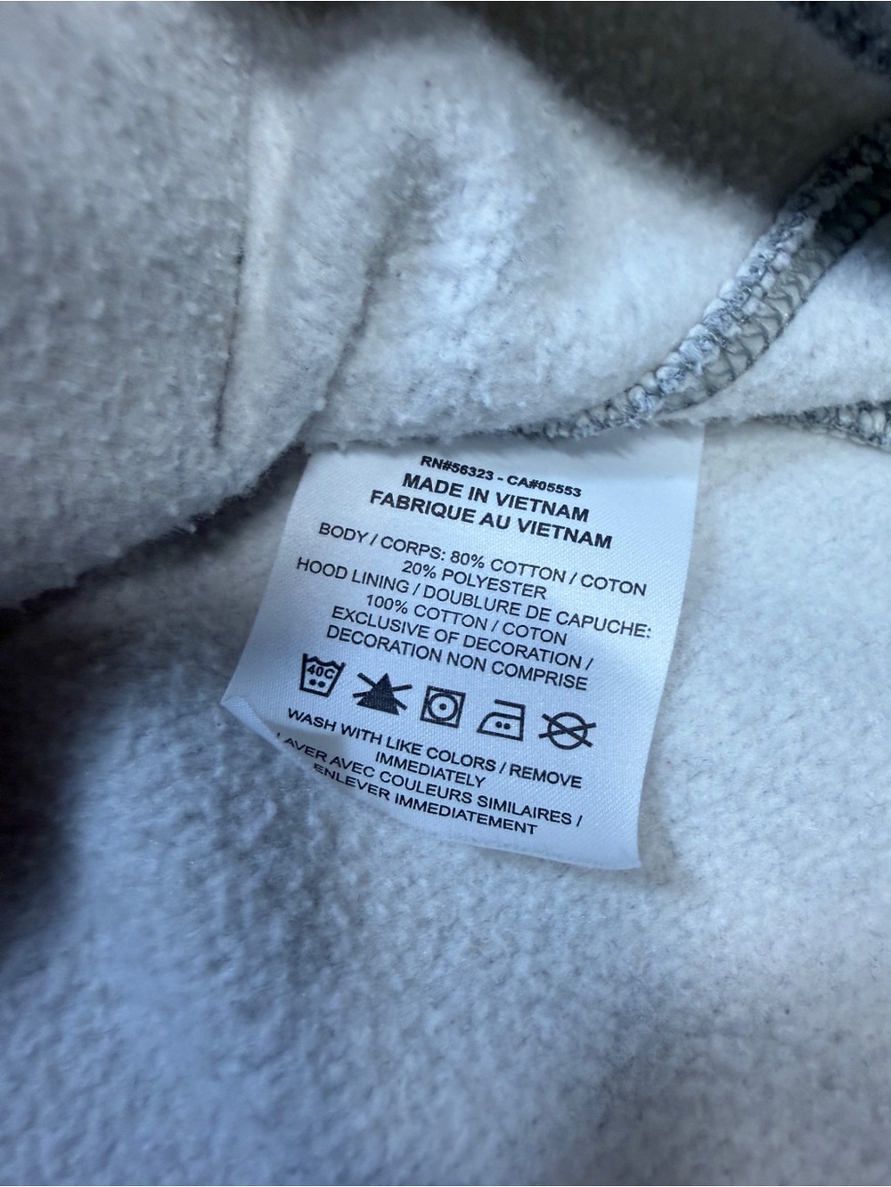 Nike Gray Hoodie with Green & Purple Tournament Graphic - Picture 6 of 7